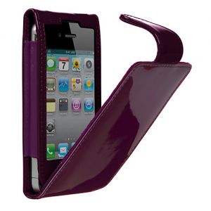 Чехол Cygnett Glam Patent Leather Case Purple for iPhone 4 (CY0095CPGLA)